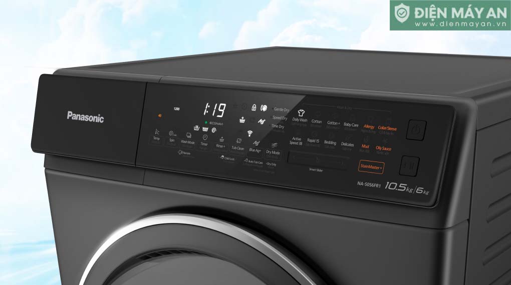 Máy giặt sấy Panasonic Inverter giặt 10.5 giặt – sấy 6 kg NA-S056FR1BV